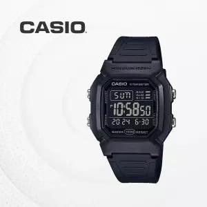 카시오 CASIO W800H-1B 군용인기모델 우레탄밴드 듀얼타임 100M방수 W-800H-1B