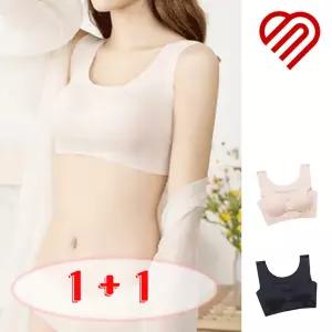 씨엠 여성 노와이어 심리스브라 2개세트 스포츠 브라 브래지어 브라렛