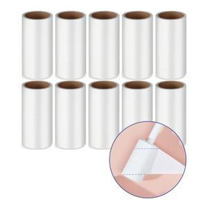 돌돌이 청소 롤 테이프 클리너 먼지 보풀 털 제거 찍찍이 리필 10cm 사선컷팅, 10롤