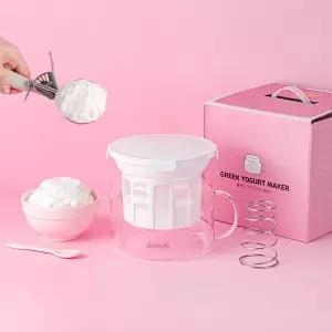 [즉시10%+페이7%] 25년형 클래파 유리소재 유청분리기 가정용 대용량 1.8L 그릭요거트 꾸덕메이커 리코타치즈 만들기