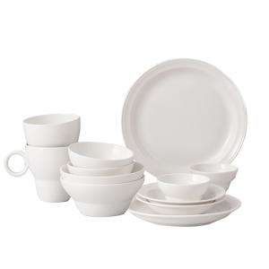 보울보울 볼볼오리진 2인 홈세트 12P, 밀크화이트, 1개