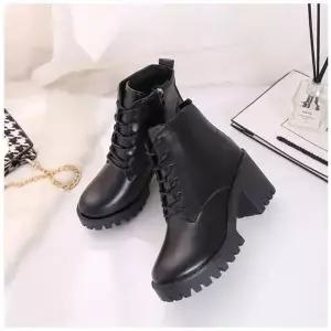 [오노마] ONM 여성 워커힐 1P 키높이 앵클 부츠 레이스업 신발 슈즈 (S9007860)