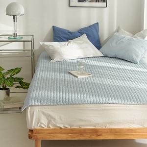 데코뷰 NEW 부드러운 워싱피그먼트패드겸이불 Q 블루, 1개