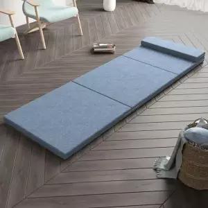 케이맘 접이식 매트리스 그레이 70x200x5 토퍼 S386