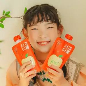 사과다움 씨없는 사과즙 실속포장 120ml 40포 100% 착즙 건강주스