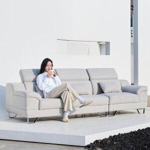 [바로방 가구]뮤스티 4인용 소파 아쿠아텍스 헤드레스트 생활방수 카페 거실 패브릭쇼파