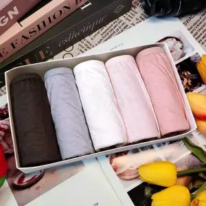 여성 팬티 5매입 세트 여자 위생 심리스 삼각 사각 맥시 면 요실금 생리 노라인 햄 누디 TRY 트라이