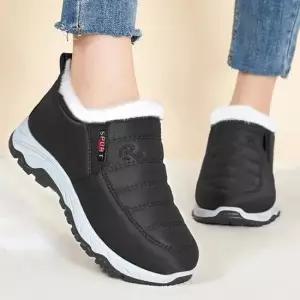 [오노마] ONM 여성 발편한 데일리 털안감 슬립온 방한화 운동화