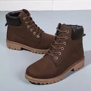 [오노마] ONM 캐주얼 여성 워커 레이스업 부츠 데일리 털신발