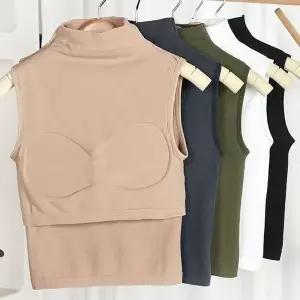 [오노마] ONM 민소매 반폴라 나시티 터틀넥 반목니트 핏 목티 (S11100761)