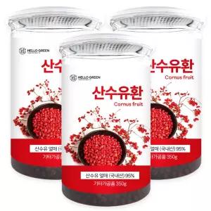 헬로우그린 국산 구례 산수유환 350g X 3통