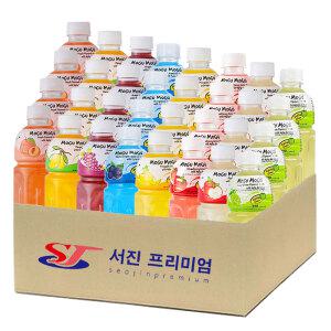 모구모구 8종혼합(복숭아+망고+포도+블랙커런트+파인애플+딸기+사과+샤인머스켓) 320mlx32ea