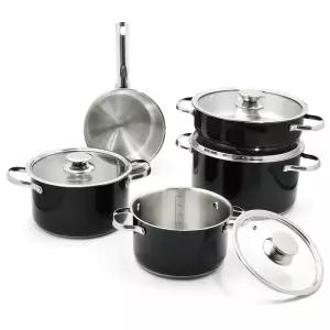 퀸센스 알토 인덕션 겸용 냄비 5종 세트 라면 이유식 소스팬 편수 양수 전골 스텐 세트 18 20 24CM
