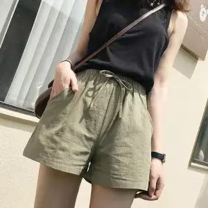 [라일리의류] Rly 여성 여름 외출 휴양지 패션 3부 밴딩 반바지