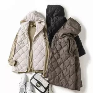 ONM 경량 패딩조끼 따뜻한 후드 루즈 민소매 코트