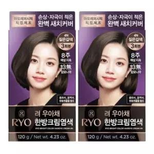 [려] 려 우아채 멋내기 새치크림 120g * 2개 짙은갈색4N