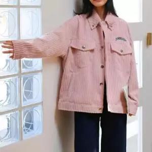 ONM 코듀로이 자켓 아우터 영문 자수 겨울 재킷