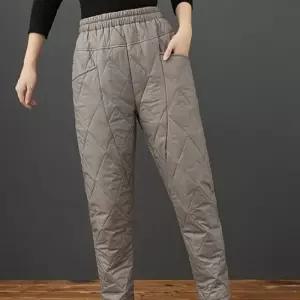 ONM 밴딩 여자 여성 엄마 누빔 겨울 마담 솜 패딩 바지 겨