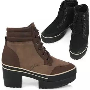 [오노마] ONM 국산 노바) 옆지퍼사용 여성 6cm 워커힐 통굽부츠 테