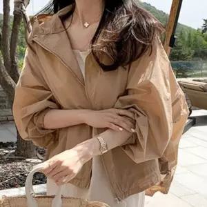 ONM 비치는 오버핏 여름 얇은 후드 집업 바람막이 점퍼 지