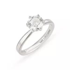 14k 클래식 랩 다이아몬드 반지 1캐럿)