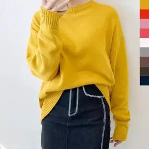 ONM 라운드 모임 대학생 스웨터 터틀넥 티셔츠 롱 캐쥬얼