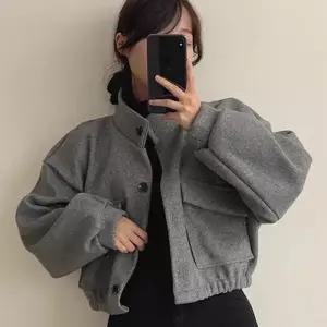 ONM 가오리핏 크롭 코트 가을 겨울 데일리 아우터 여자 숏