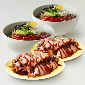 [동해막국수BEST] 국산순살족발 2팩+비빔막국수 2팩 / 강릉맛집