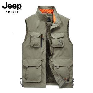 JEEP 춘하 집업 멀티 카고 조끼