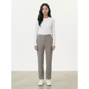 [하프클럽/올리비아하슬러]카키 지퍼포켓 뒷밴딩 일자핏 팬츠 OHBMPT901