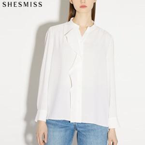 (SHESMISS)] 여성스러운 프릴 패널 블라우스 (택가격  178000원)