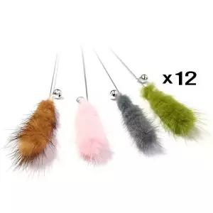 [하프클럽/알티피아]고양이풀 부들 방울 고양이 낚시 X12(랜덤) 사냥놀이