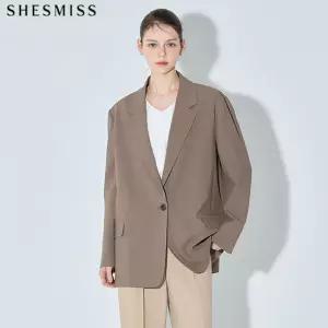 [쉬즈미스] 보이핏 백 슬릿 원버튼 재킷