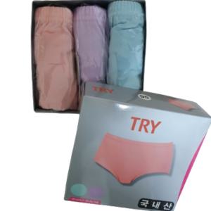 TRY 여성 맥시솔리드 E57 3매 맥시 국산 삼각 TWPE57