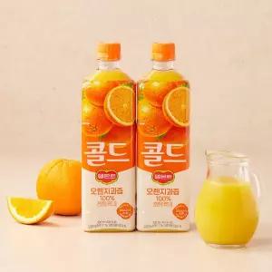 델몬트 콜드 오렌지과즙 100% 900ml*2