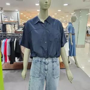 시슬리/애플아울렛/밀키 니트 배색 블라우스 SAWS48431