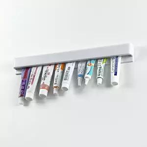 벽부착 약정리함 튜브 홀더 롱 클립퍼 접착식 공중부양 치약걸이 연고정리