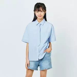 [소이] 여자 여름이월 5부 스트라이프 타이셔츠(25M1352)