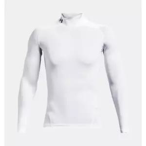 언더아머 남성 긴팔티 HeatGear 타이트한 화이트 이너웨어 1369606-100
