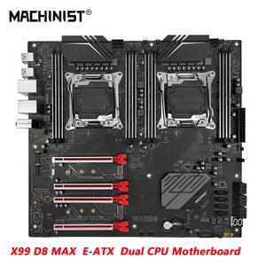 X99 D8 MAX 듀얼 C 마더보드 A 2011 3 지원 E5 V3/V4 프로세서 및 DDR4 RAM 8채널 메모리 슬롯 USB3