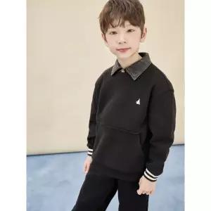 [BEANPOLE KIDS] 더블 저지 소재 겨울 상하 세트  블랙 (BI5X41U025) (BI5X41U025)