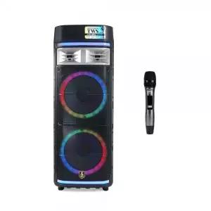 버스킹 이동식 앰프 300W 스피커 충전식 본체 + UHF 핸드 마이크 1개 CR500NSA