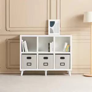 [우아미가구]레피 수납정리함 멀티 2단 책장 다리형 1200