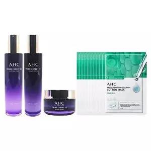 [셀러허브 1]AHC 프라임 엑스퍼트 NEW EX 기초 세트 스킨+로션+크림+카밍 10매 (42550848)