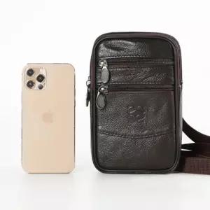 튜링르 양손자유 소가죽 미니가방 핸드폰 여권 가방