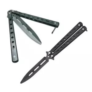 연습용 발리송 트레이너 나비칼 카람빗 BK블랙 다용도칼 호신용 칼묘기 카림빗