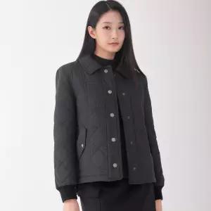 [지센] (2컬러) 퀄팅 스탠카라 자켓형 숏 점퍼 LCJPOA22