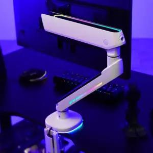 카멜마운트 RGB LED 조명 게이밍 모니터암 모니터 거치대 HMA2