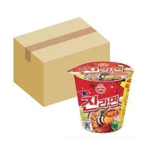 소모품 (오뚜기) 진라면 매운맛 작은컵 65g 15개입 (BOX) 컵라면 소컵