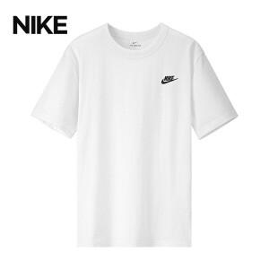 나이키 클럽 스몰로고 남자 여성 반팔티셔츠 화이트 AR4997-101